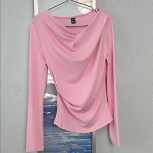 SHEIN Soft Pink Long Sleeve Women's Top